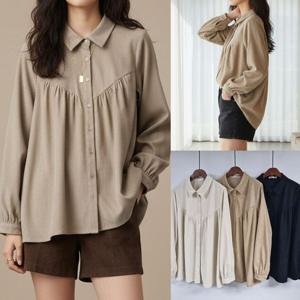 나야홍 / 위쉬몰 SM 미니카라셔링블라우스(V515H510) 빅사이즈