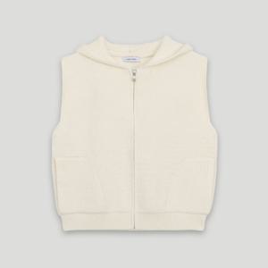 [코데즈컴바인]보송 니트 후드 집업 조끼 CKD-VT002WA