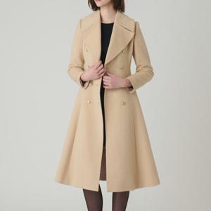 [샤틴]빅카라 더블버튼 모 롱코트S244B701A04_JK