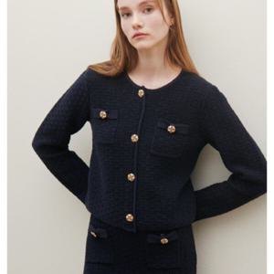 [샤틴]포켓 리본장식 골드버튼 니트S251B953A25_JK