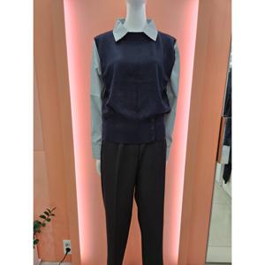 [수스]스트라이프셔츠 레이어드니트 S254BSWA68_US