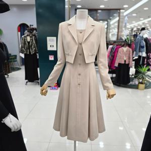 [샤틴]카라쟈켓 앙상블 원피스 S254B602A04