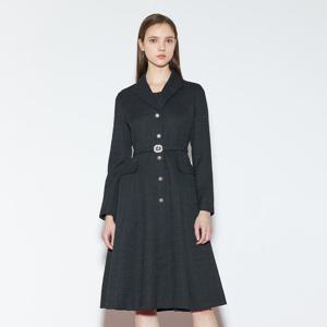 [케네스 레이디]카라넥 벨티드 원피스(EWOPOA02)