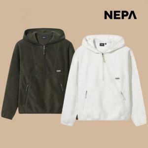 네파 여성 플리스 반집업 후드 티셔츠 간절기 겨울 레이어드 무지티 7L86062