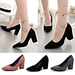 여성신발 스틸레토 사각굽 스웨이드 힐 미들굽 여자구두 데일리