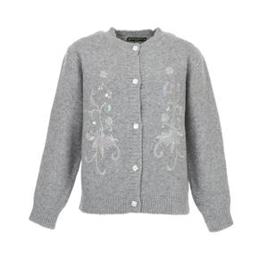 [몬테밀라노]앞판 비즈 단추 가디건 X5FA5G1189A