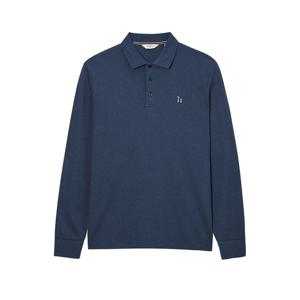 [헤지스]헤지스 블루 인터록 카라 티셔츠 HZTS4F302B3