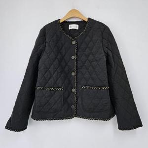 빅사이즈 510 트랩퀼팅노카라자켓 DLYT313