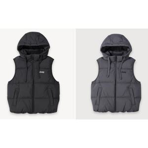 [지프]남여공용 탈부착 후드 다운 베스트 (JQ4JPU692)