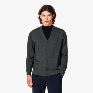 라코스테 공식 남성 브이넥 소방모 가디건 AH797E-55N 050