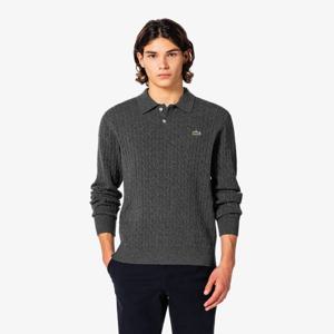 라코스테 공식 남성 케이블 긴팔 폴로 스웨터 AH580E-55N 050