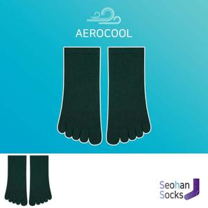 에어워크 에어로쿨 그린 남여 미니 발가락 양말 10족
