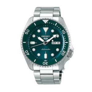 세이코 남성 남자 그린 실버 오토매틱 메탈시계 SRPD61K1