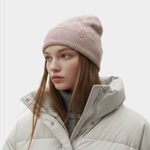 [헤지스ACC] 아이보리 이니셜로고 울캐시미어혼방 비니 HIHE5F630IV