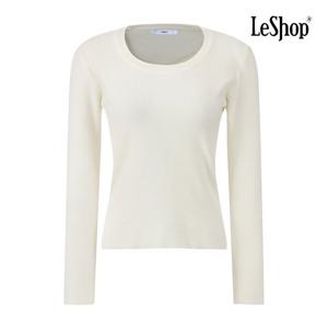 [르샵]울 터치 스쿱넥 심플 니트 BPBKP009A