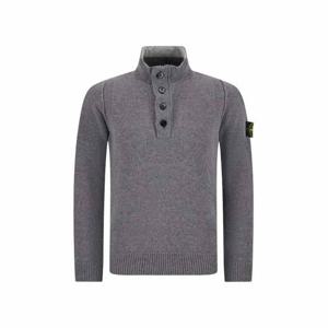 스톤아일랜드 램스 울 니트 다크 그레이 남성 K2S15 5100040 S00A3 V0M6B