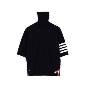 (명품) 톰브라운 파인 메리노 4 바 릴랙스드 숏 슬리