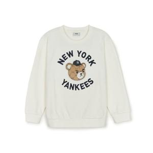 MLB키즈긴팔티 RQC 7AMTC0346-50IVS 모노베어 기모 맨투맨 뉴욕양키스