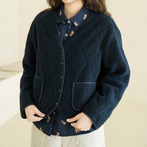 엄마옷 마담4060 내추럴포엠 뽀글이노카라자켓 데일리 중년여성 -ZJK2511021-