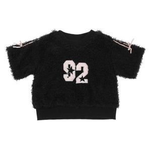 [티파니(정상)]BK 뽀글 니트 박시티 T56KAT040