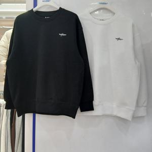 [에꼴리에][모다부평]원포인트 특양면 맨투맨티/26A0401/BK_WT_B