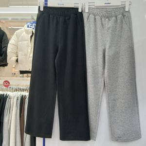 [에꼴리에][모다부평]롱 스트레이트 특양면 바지/26A0201/BK,GY_