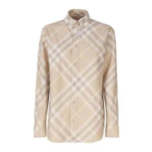 BURBERRY 버버리 checkered cotton shirt (8083594) (체크 코튼 셔츠)