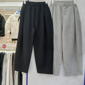 [에꼴리에][모다부평]변형 투턱 특양면 와이드 바지/26A0203/BK,