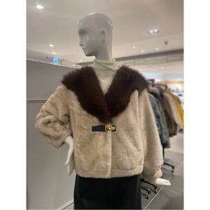 르니앤맥코이 버튼장식 퍼 카라 페이크 퍼 자켓 (MM12MJ774HJY)