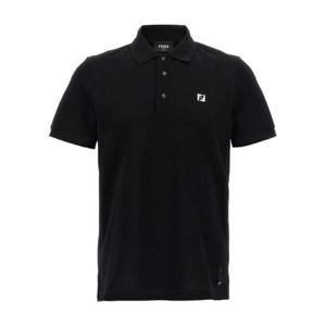 FENDI FF metallic logo polo shirt FY0985AUA5F0QA1