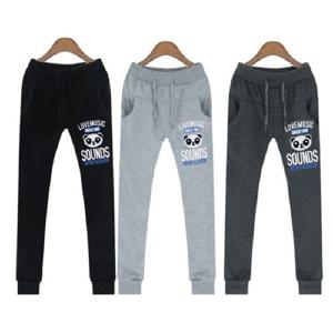 팬더 패치 여성 배기 트레이닝팬츠 학생 추리닝바지