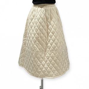 [트위]밴딩 누빔 퀼팅 롱 스커트 TNKDFSK012