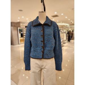 [랩]카라 배색 스트라이프 가디건(AR7XG46L)