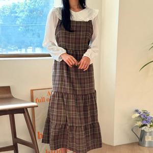 나야홍 / 아이우먼 체크리본끈캉캉원피스 YPV657M511 빅사이즈