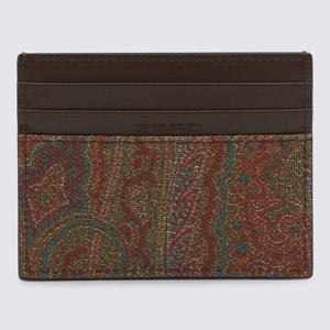 에트로 슬림 패브릭 가죽 트림 카드지갑 MP2E0001 AA086M0019