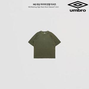 [엄브로]NQ 워싱 하이넥 반팔 티셔츠 UQ311CRS81
