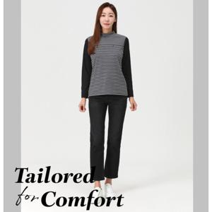 [피에이티]여성 밍크 기모 일자핏 데님 팬츠 1J82632