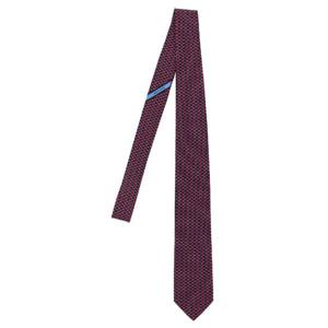 FERRAGAMO Gancini print tie 788903FBLUROSSO