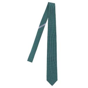 FERRAGAMO Gancini print tie 789054FVERDE