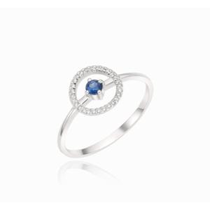 미니골드 [미니젬스 실버] 루미에르 블루 반지 MRM14339