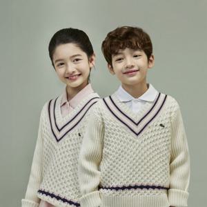 라코스테 공식 여아 키즈 V넥 스웨터 AJ1044-55N XFJ