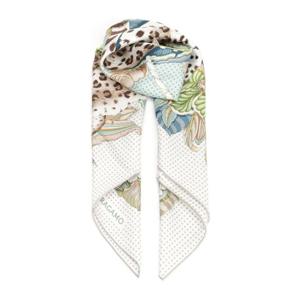 페라가모 애니멀 프린트 실크 스카프 310228789460 001