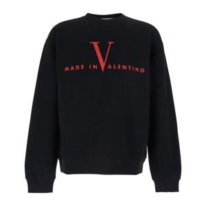 발렌티노 로고 프린트 드롭 숄더 크루넥 맨투맨 8V3MF28R BCU0N