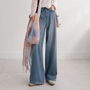 [나크21] 기장선택  스냅 기모 와이드팬츠 DM54-P-02