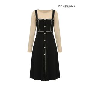 [꼼빠니아][꼼빠니아]레이어드 니트 원피스-CW22SO9002148A