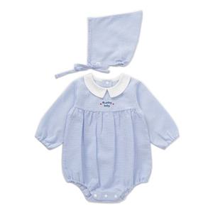 [블루독베이비8] 26SS봄신상 (BL)큐티체크세트바디수트 A (4617004011) (BLUEDOG BABY 유아 출산 백일 선물