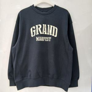 [에꼴리에][모다부평]립 배색 특양면 셋업 맨투맨티/26A0701NY_B