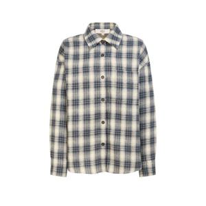 아떼 바네사브루노 25SS 아이보리 체크 면혼방 긴팔블라우스 WVBL5B221IV