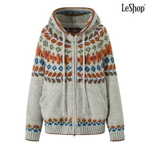 [르샵]투웨이 집업 후드 패턴 니트 가디건 (DP4CK047A)