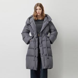 [시슬리] [Online Exclusive] 하이넥 후드 구스 롱 패딩_SAPDE3561DG